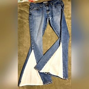 Custom made bell bottom jeans